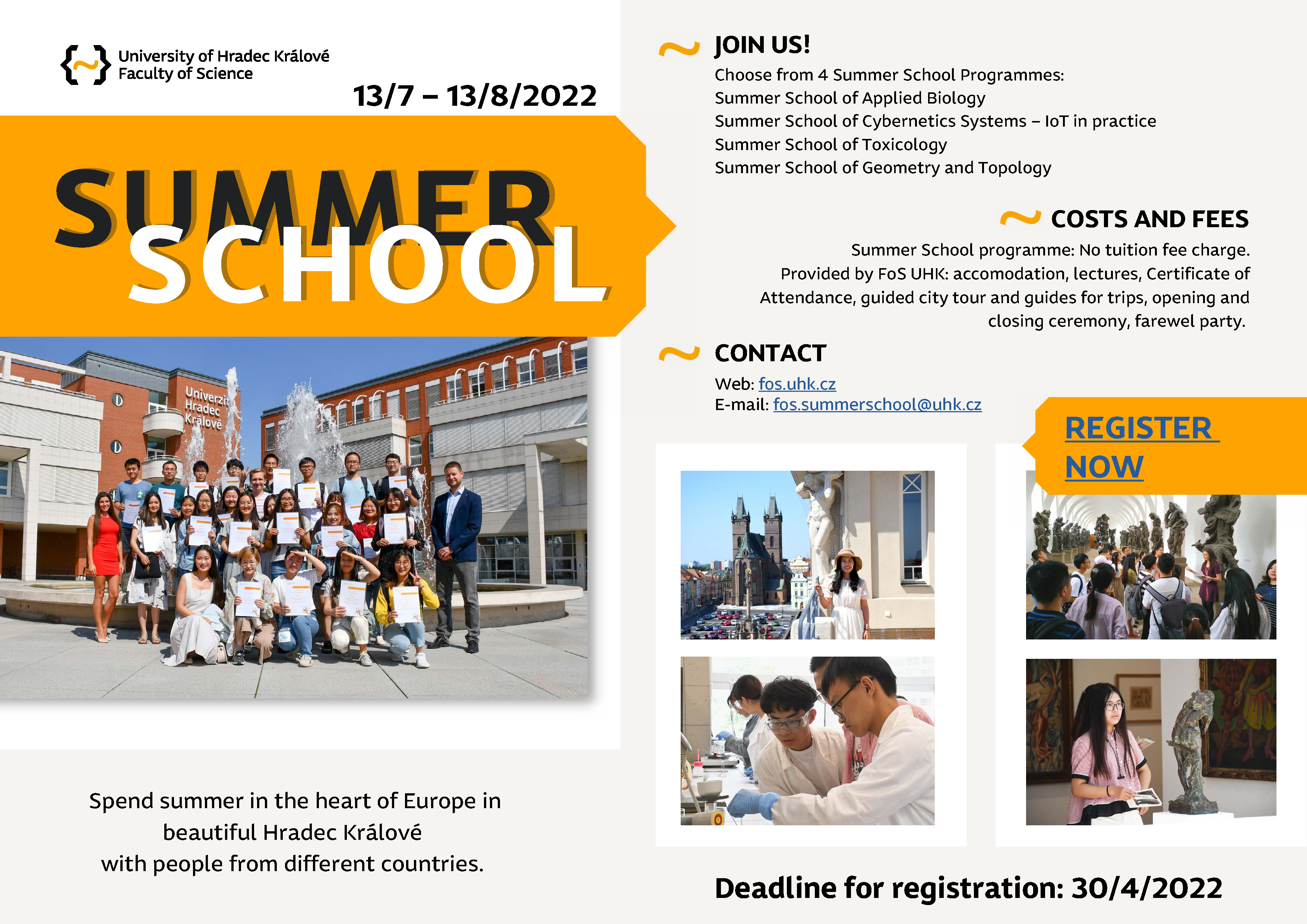 Summer school FacSci UHK 2022