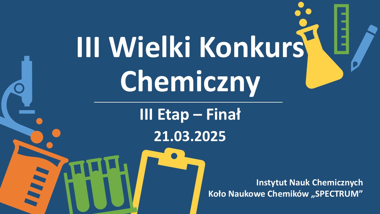 plakat trzeciego konkursu chemicznego