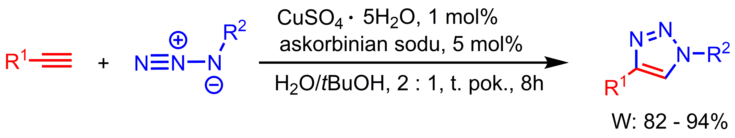 schemat syntezy reakcji chemicznej Sharplessa